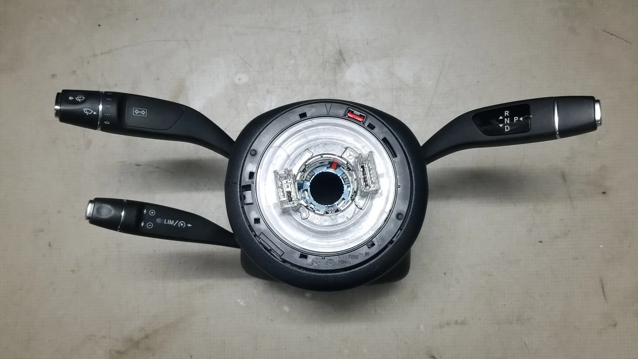 Front view of Mercedes W212 steering column stalk assembly