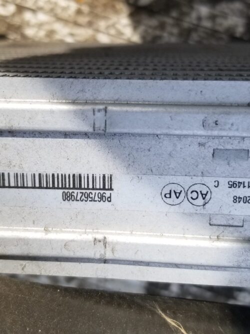 P9675627980 on Citroen C4 intercooler