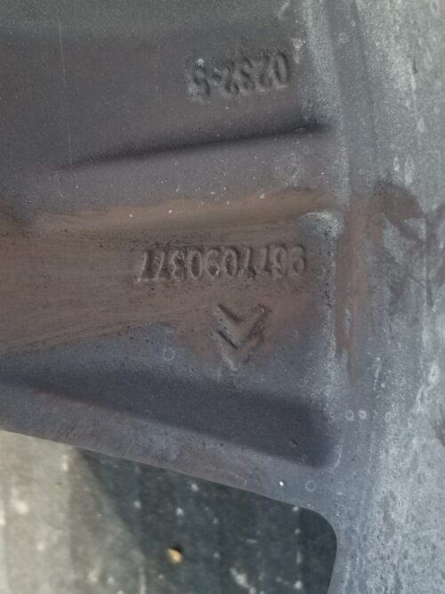 Rear view of Citroen alloy wheel