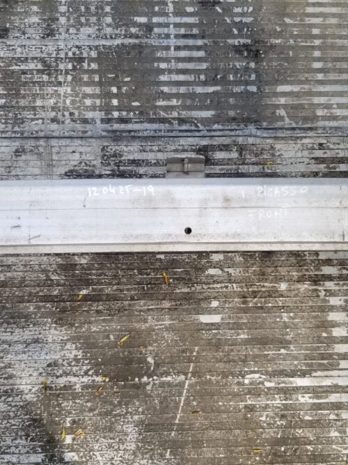 Front view of Citroën C4 Picasso front bumper reinforcement crash bar (2013–2021)