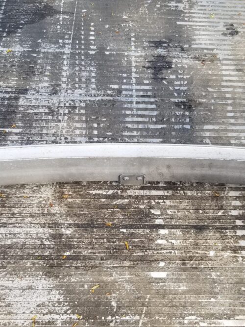 Rear view of Citroën C4 Picasso front bumper support beam (9675941580)