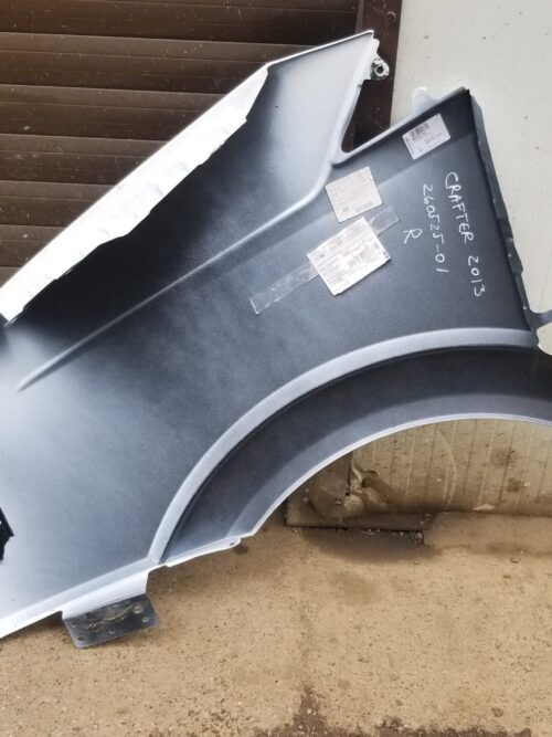 Rear view of the front right wing panel for VW Crafter Mk1