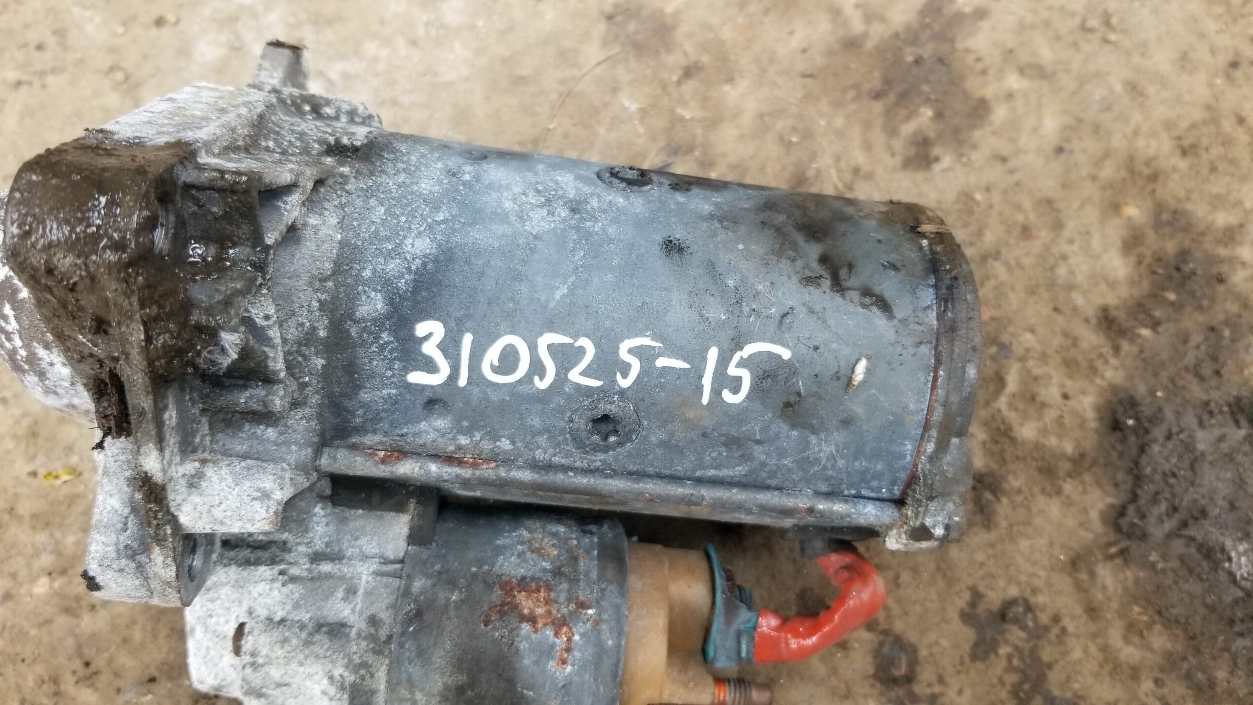 Side angle of OEM starter motor for Nissan X-Trail/Qashqai