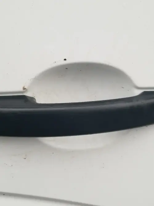 Renault Master O/S front door white close-up of handle area