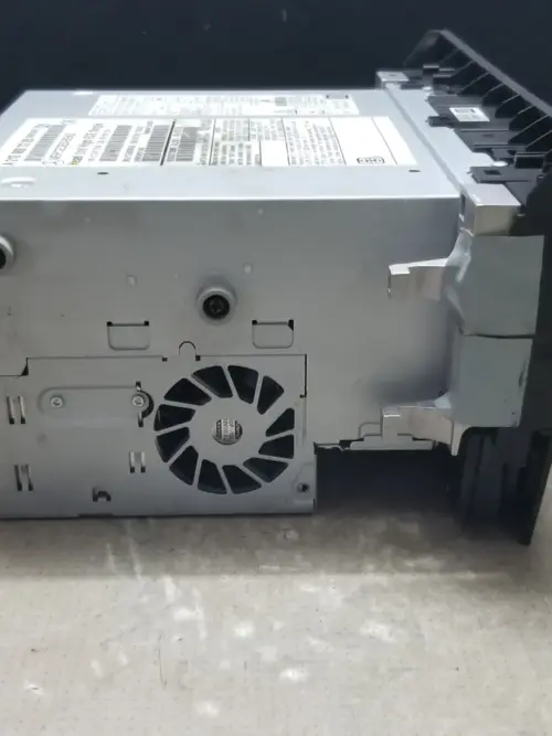 Side view of Mercedes W212 OEM head unit assembly