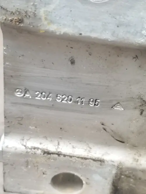 Front-end Mercedes W204 slam panel with crash bar removed