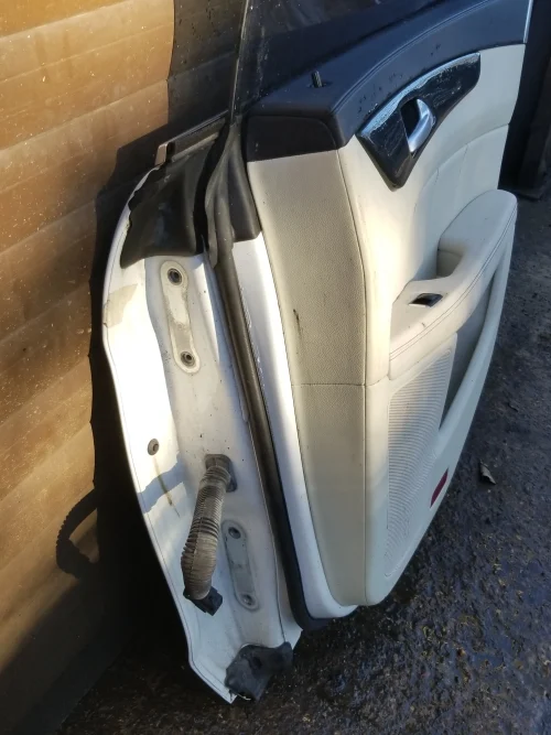 Mercedes CLS W218 rear driver side door hinge area with wiring loom genuine used