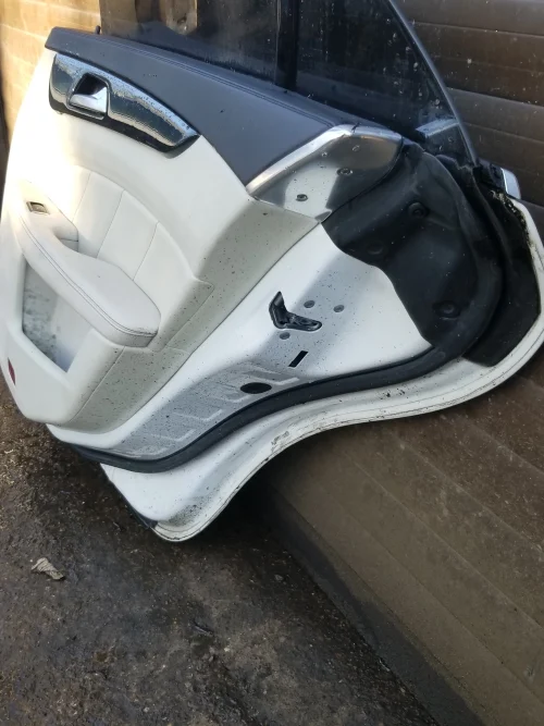 Mercedes CLS W218 rear driver side door inner edge and frame structure genuine used