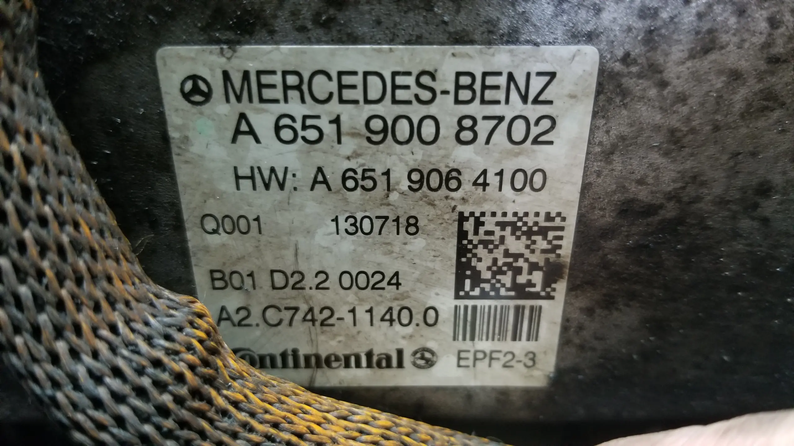 Mercedes E300 BlueTEC hybrid converter A6519008702