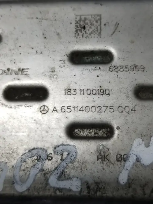 Mercedes OM651 EGR cooler A6511400275 removed from 2012 C-Class