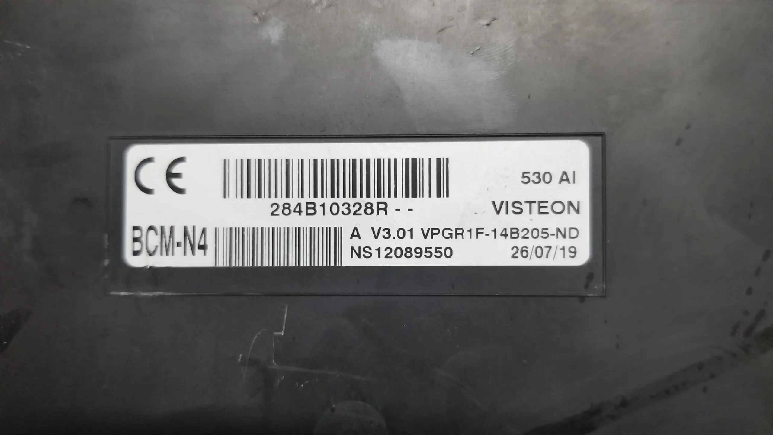 2019 Renault Master electronic control modules and cluster