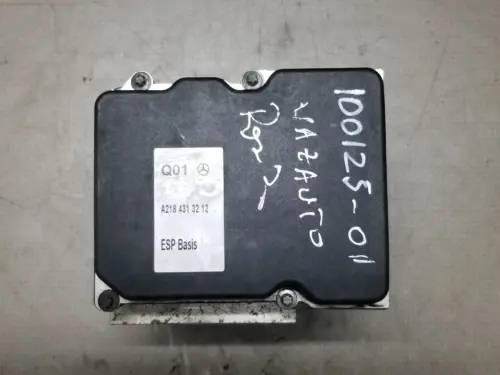 Genuine used Mercedes ABS pump control unit close-up part numbers