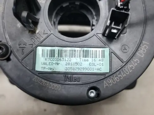 Volkswagen Crafter stalk switch rear view part number label