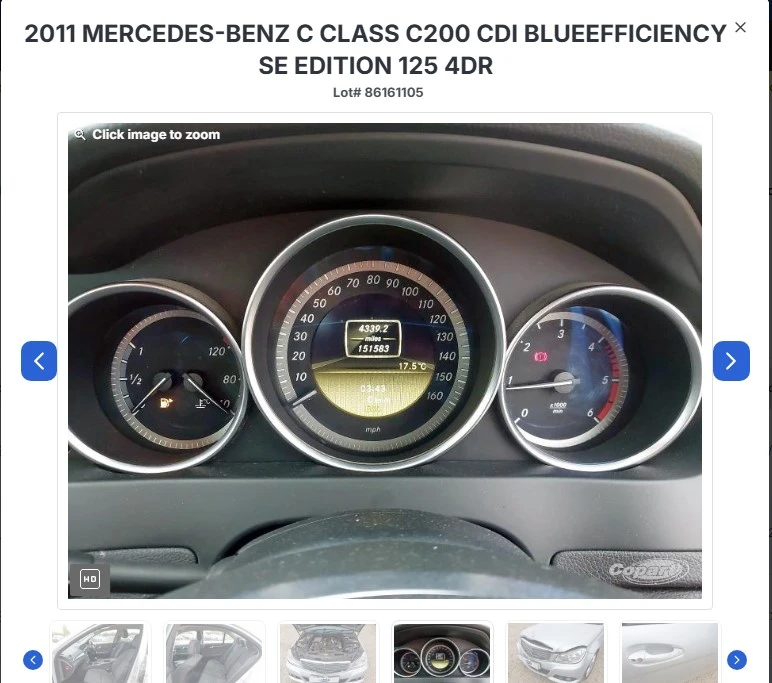 Mercedes C200 used engine 150k miles condition