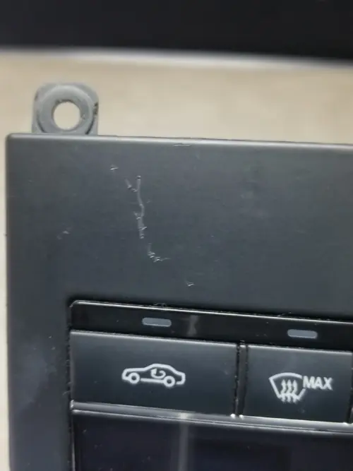 Mercedes E Class W212 HVAC control buttons close up