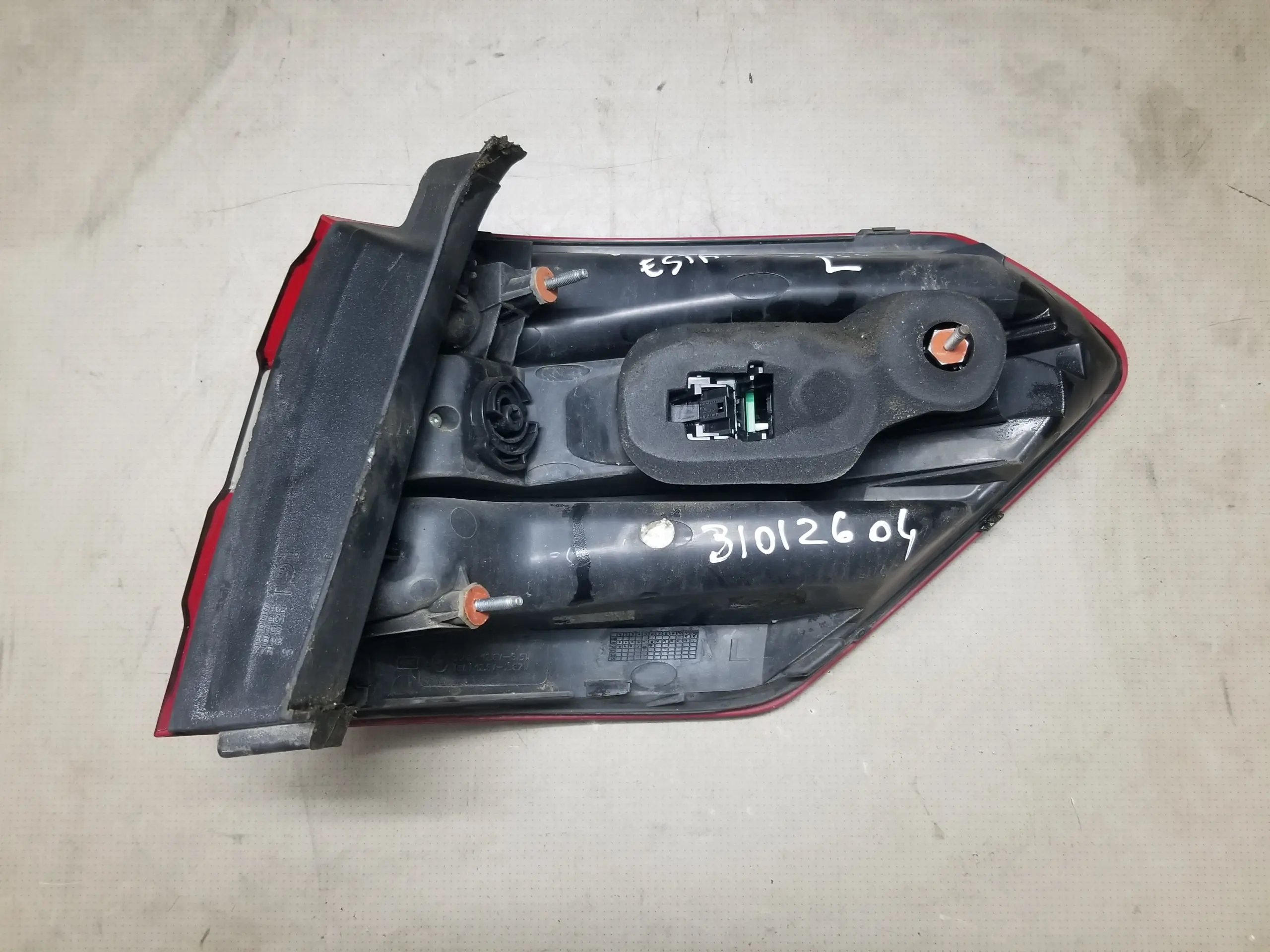 Mercedes E-Class Estate rear left light lens close-up