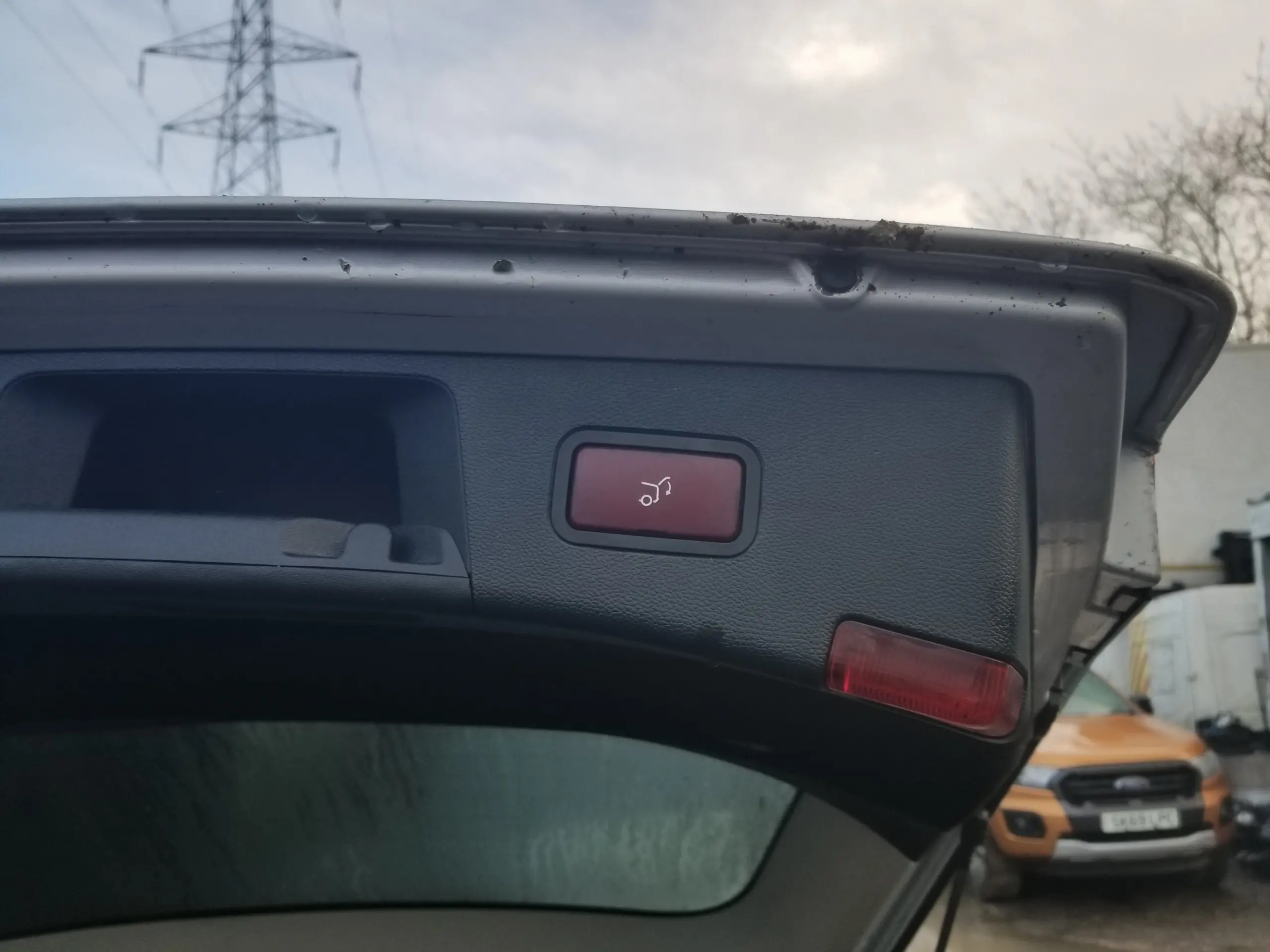 Mercedes E Class tailgate inner trim and boot release button