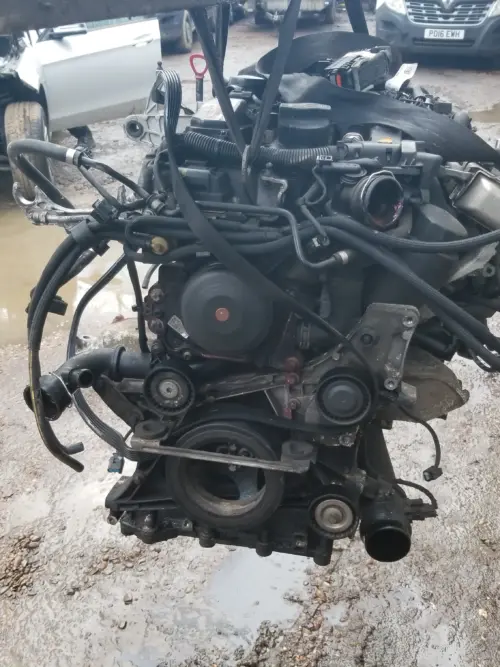 W204 C200 engine timing side and belt area