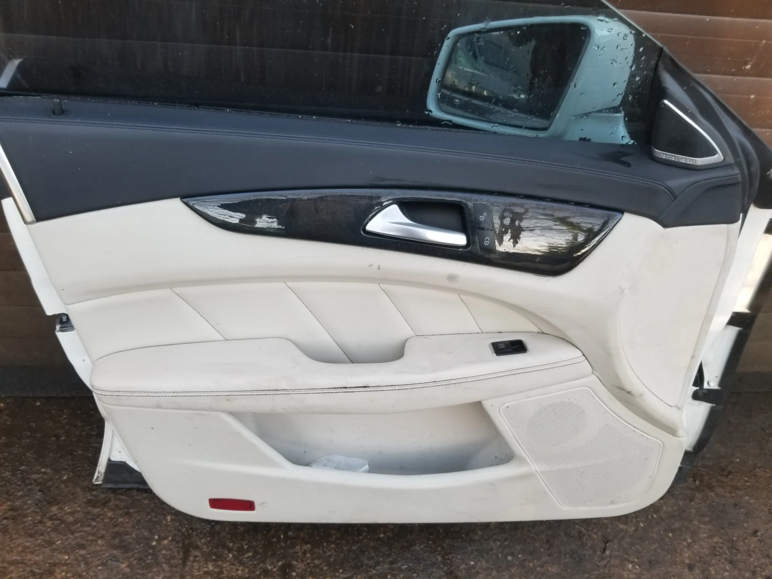 CLS W218 passenger door interior wood trim and handle