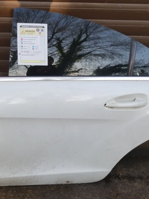 Mercedes CLS W218 rear left passenger door white 799 exterior