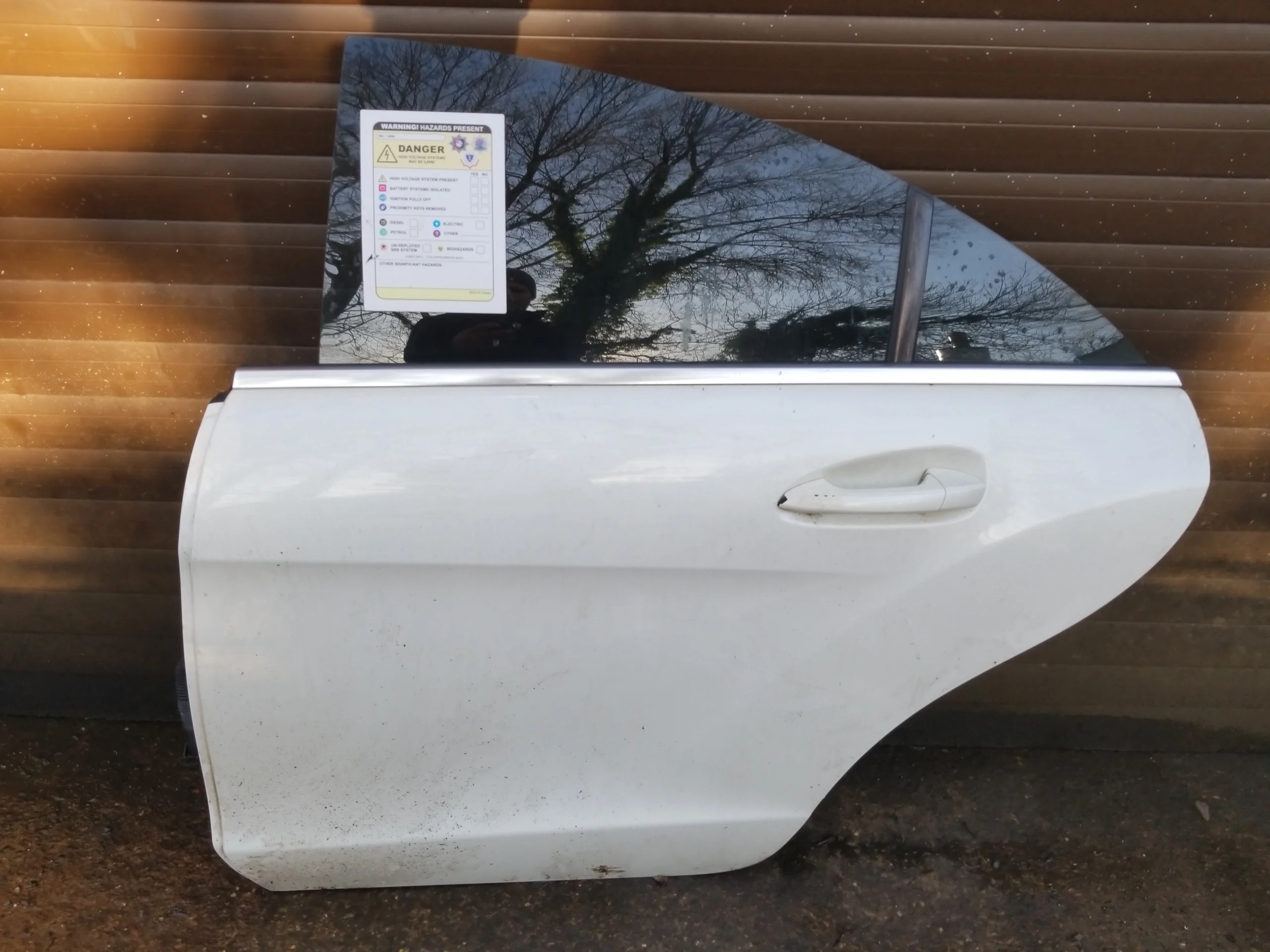 Mercedes CLS W218 rear left passenger door white 799 exterior