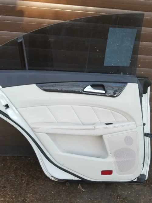 Mercedes CLS W218 rear left door interior panel with glass fitted