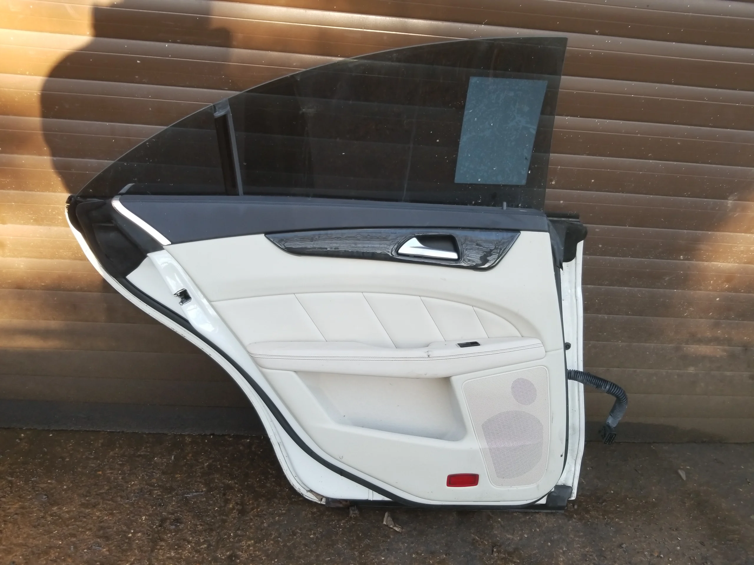 Mercedes CLS W218 rear left door interior panel with glass fitted