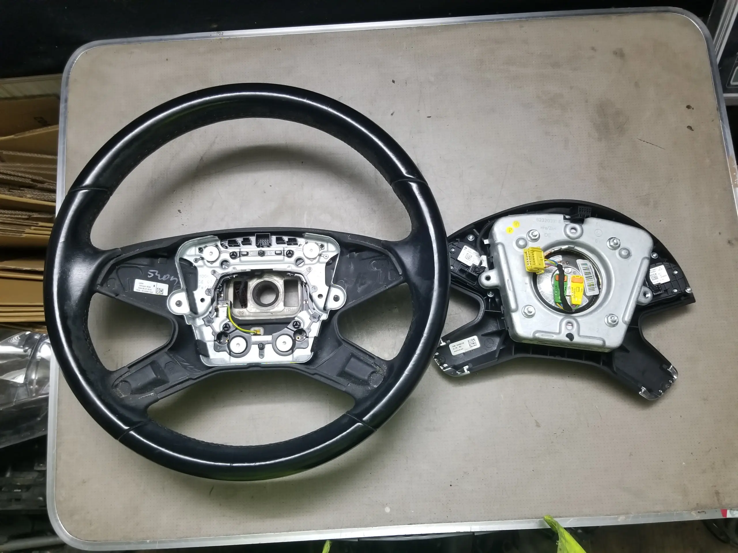Mercedes E-Class W212 steering wheel complete assembly