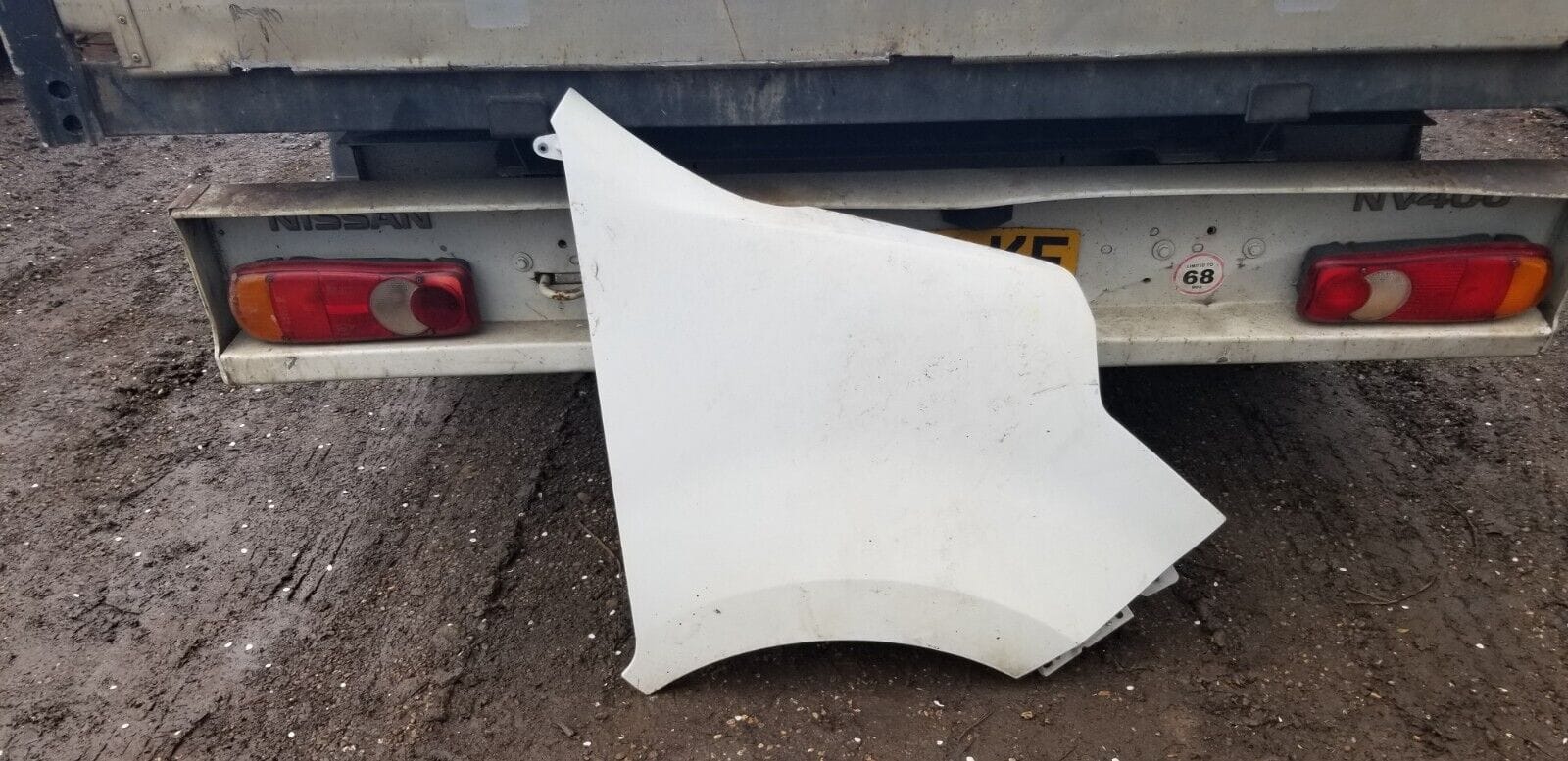 Nissan NV400 Front Right Driver Side Wing White 2015