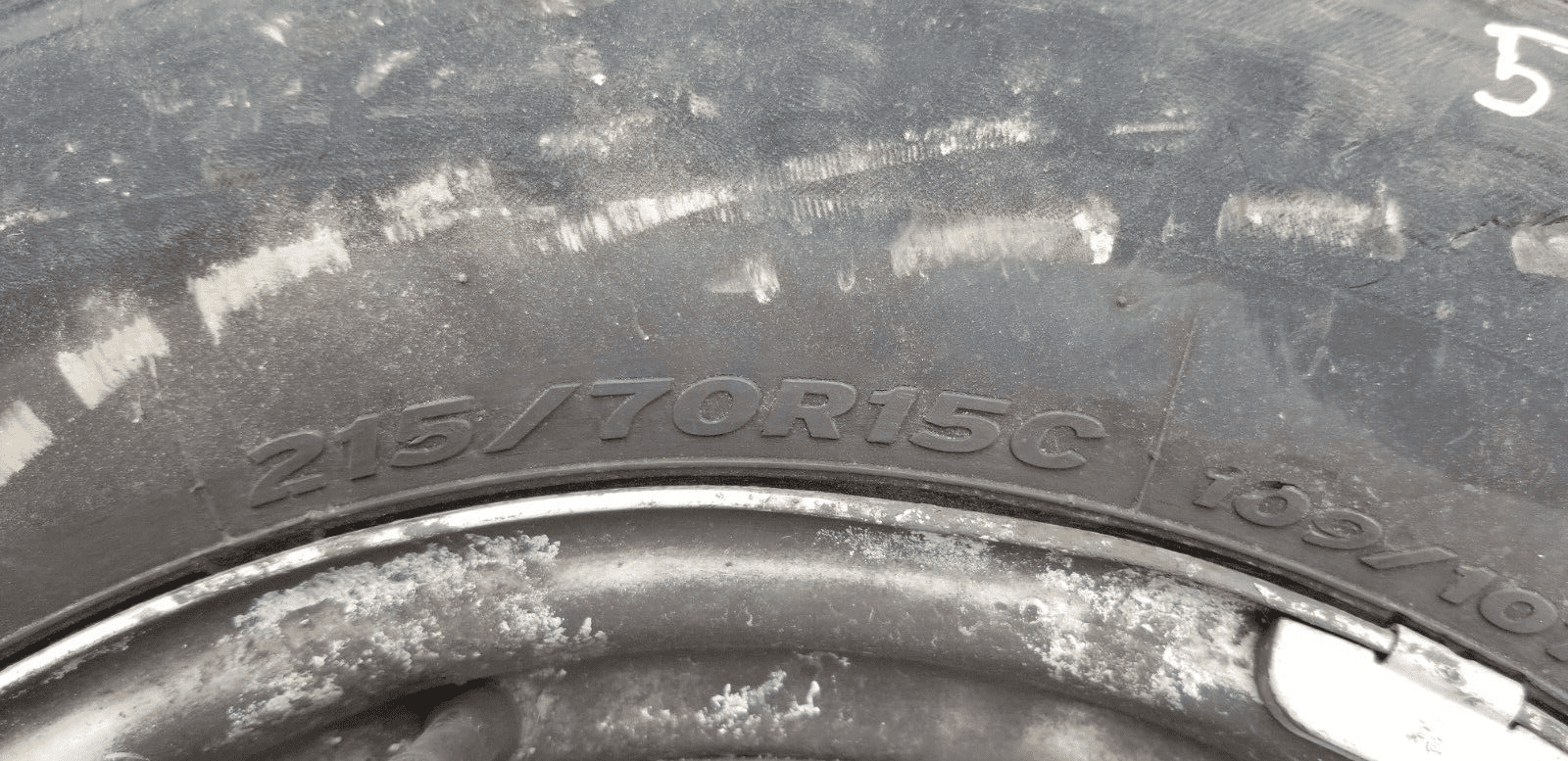 Fiat Ducato Peugeot Boxer Steel Wheel With Tyre 215/70 R15 - Image 3