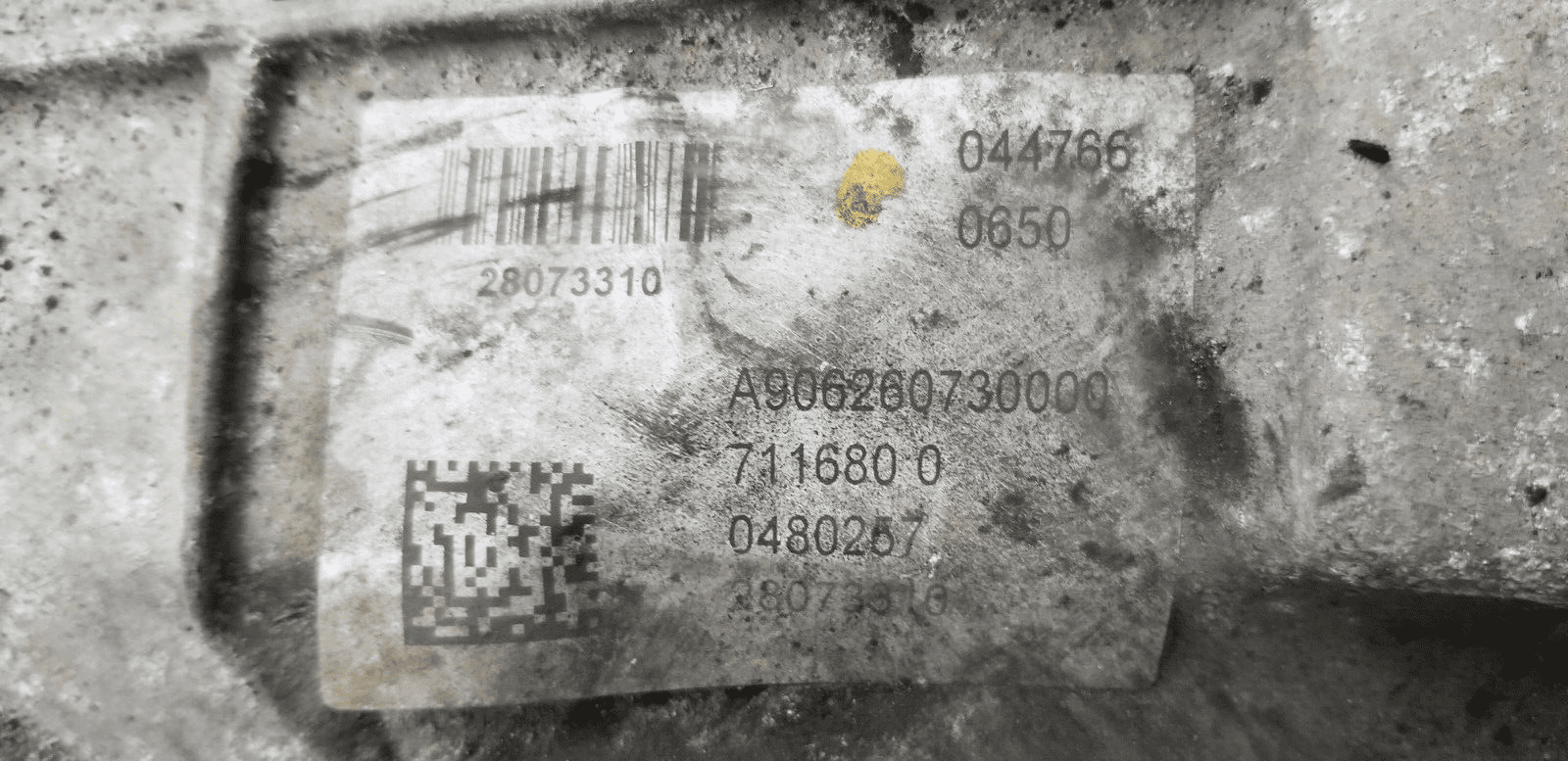 MERCEDES SPRINTER GEARBOX 6 SPEED MANUAL 2.1 DIESEL A9062607300 W906 2014 - Image 3