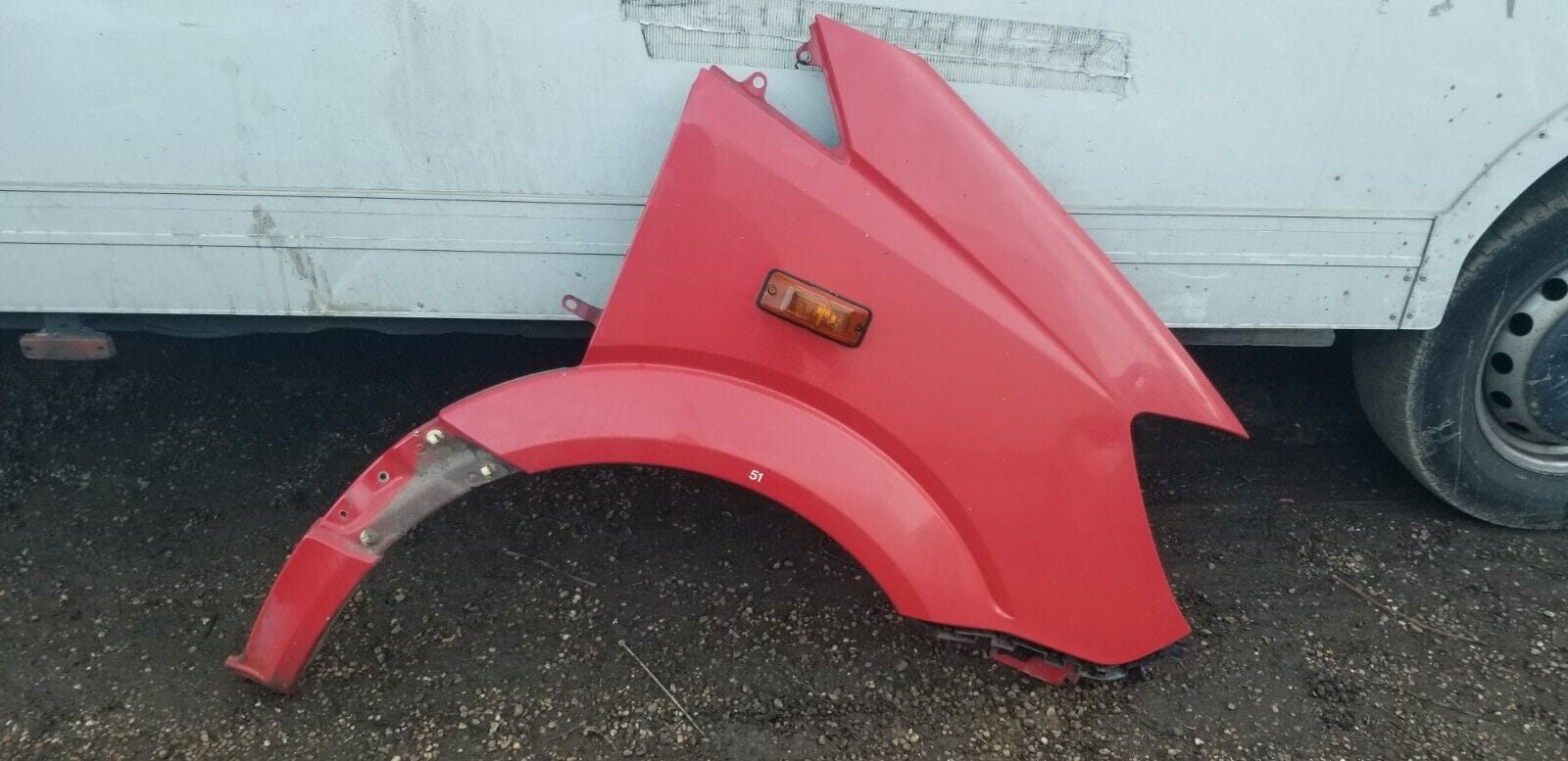 MERCEDES SPRINTER W906 2.1 FRONT DRIVER SIDE WHITE WING 2014-2017