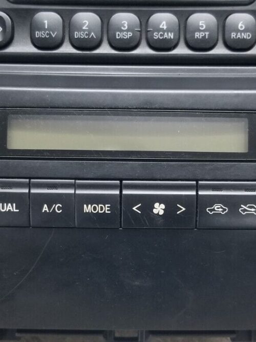 Toyota RAV4 Mk2 radio sat nav system close-up buttons