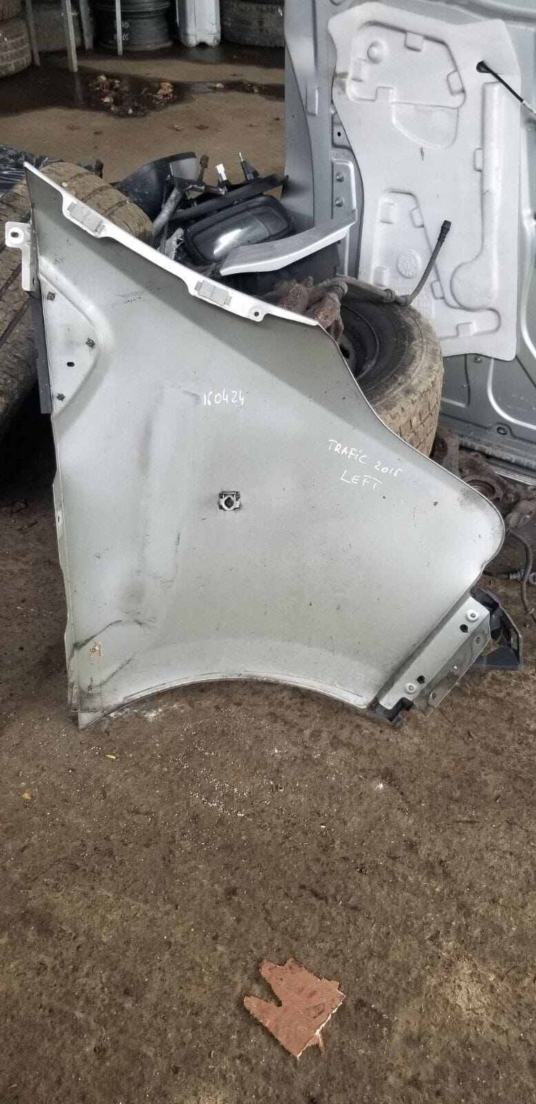 VAUXHALL VIVARO RENAULT TRAFIC 2014-2019 LEFT SIDE N/S WING SILVER - Image 5