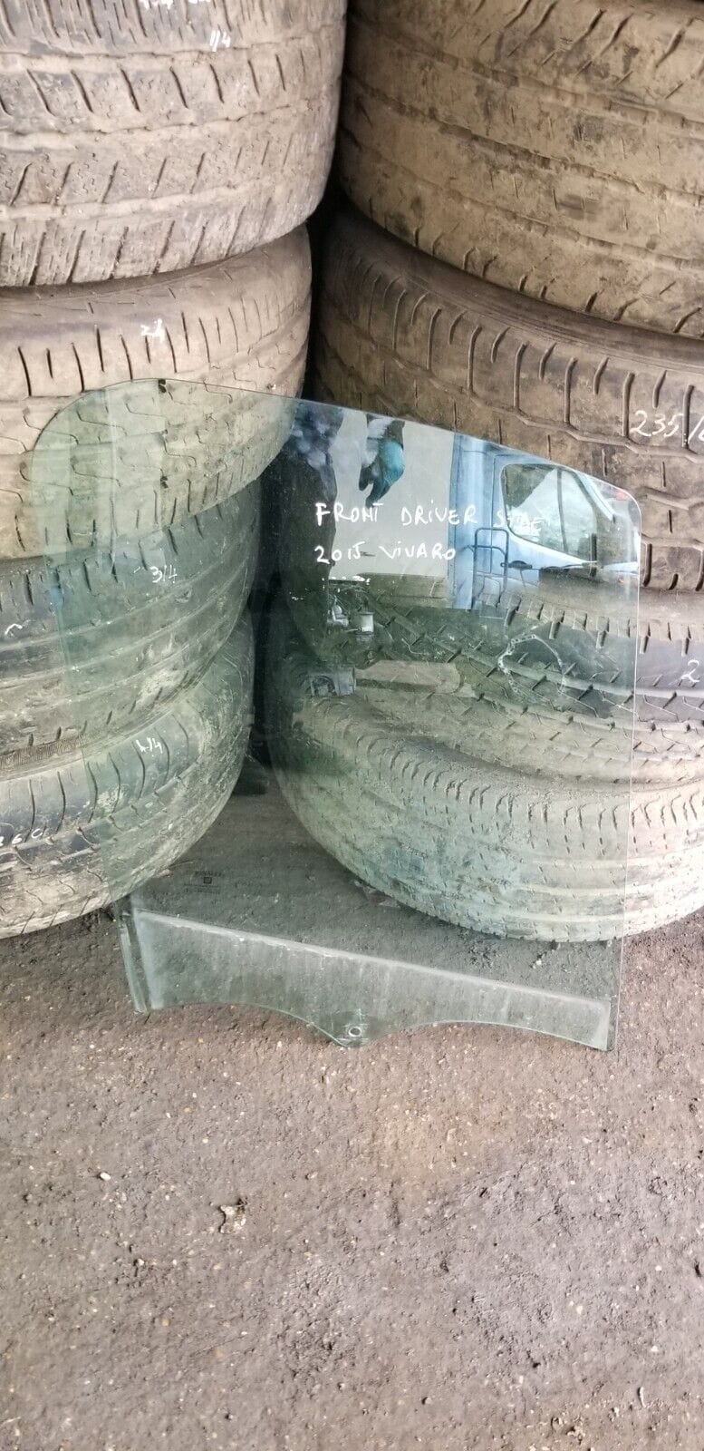 VAUXHALL VIVARO TRAFIC 2015-2019 RIGHT FRONT O/S/F DOOR WINDOW GLASS 43R-000464