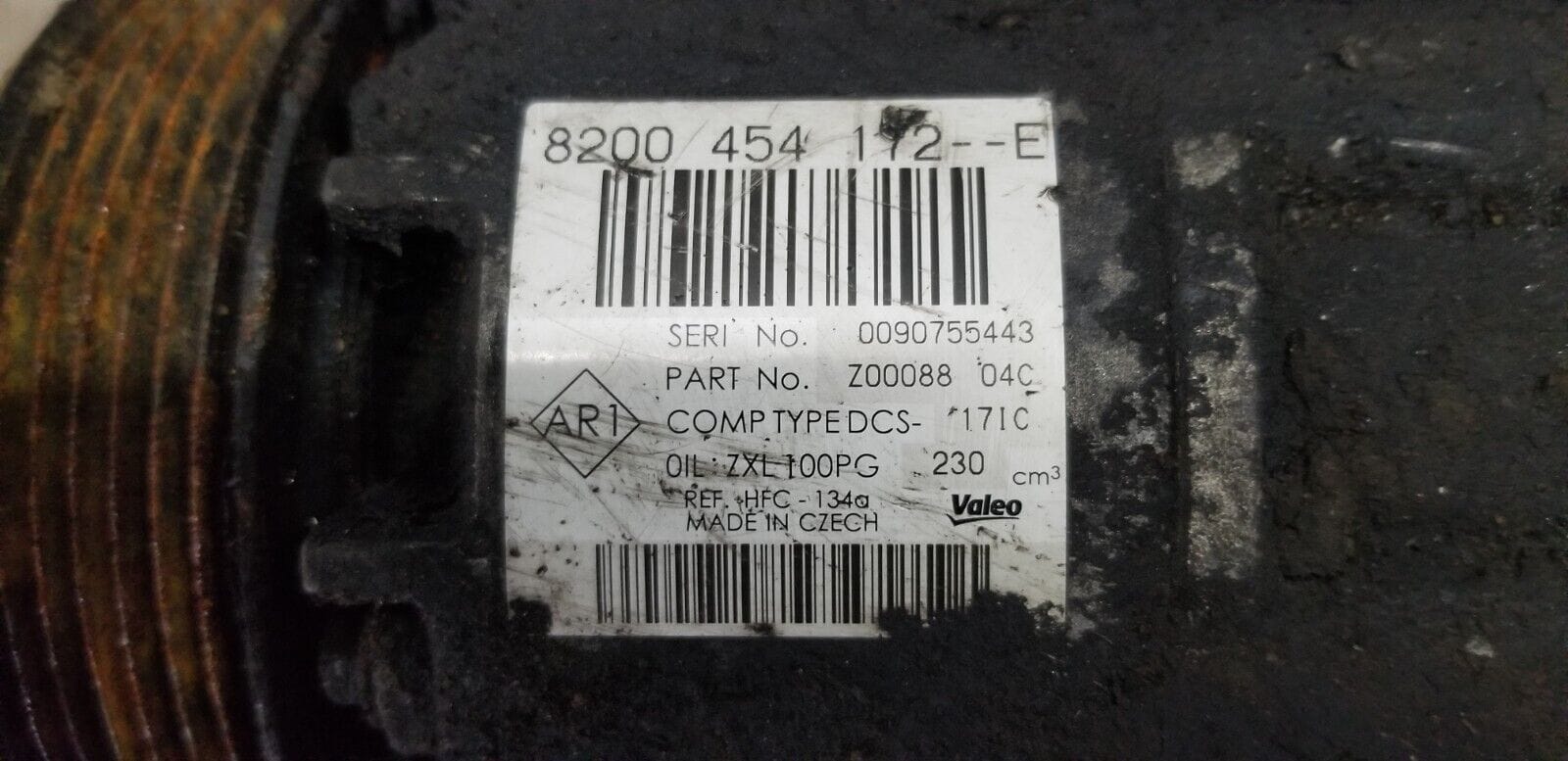 VIVARO 2.0 AIR CONDITIONING COMPRESSOR PUMP 8200454172 RENAULT TRAFIC 2007 - 13 - Image 3