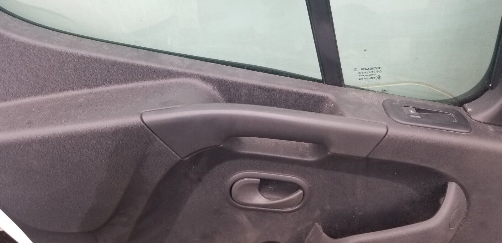 Close-up of Movano door inside handle