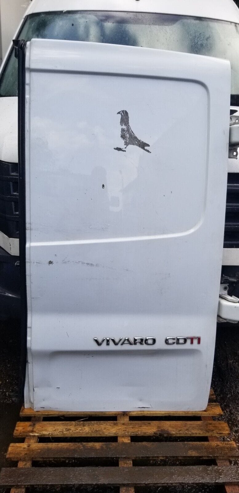 Vauxhall Vivaro Renault Trafic White Drivers Rear Door Panel