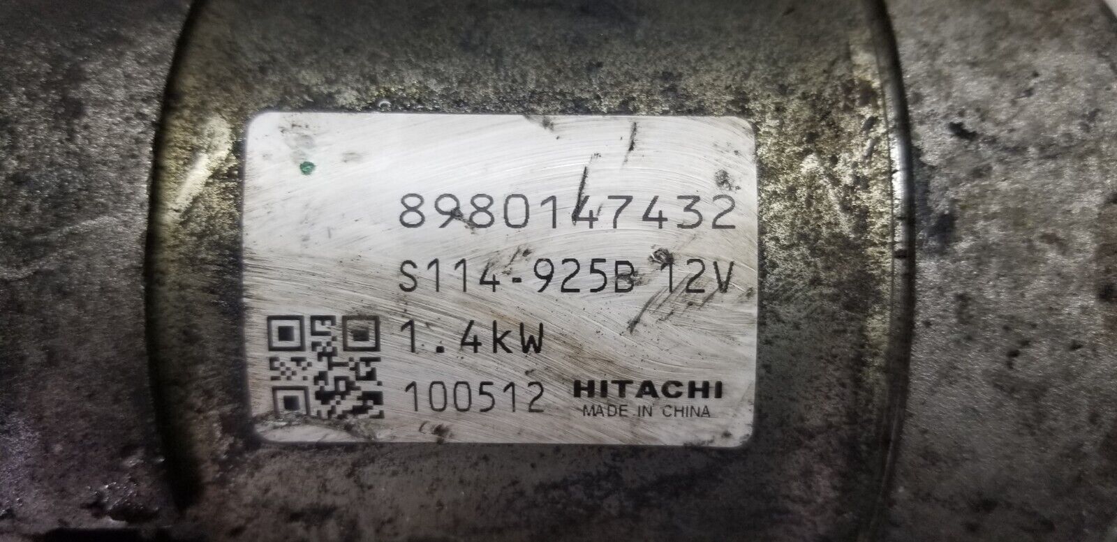 2011 VAUXHALL ASTRA 1.7 CDTI STARTER MOTOR 8980147432 - Image 3