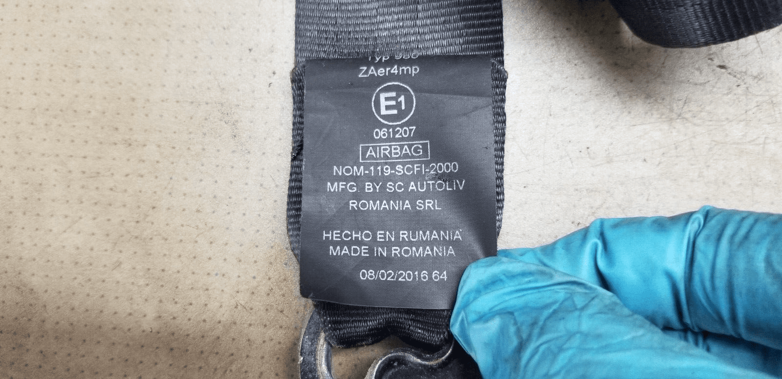 Ford Kuga Mk2 Front Right Driver Side Seat Belt CV44-61294-AC3JA6 2014 - Image 6