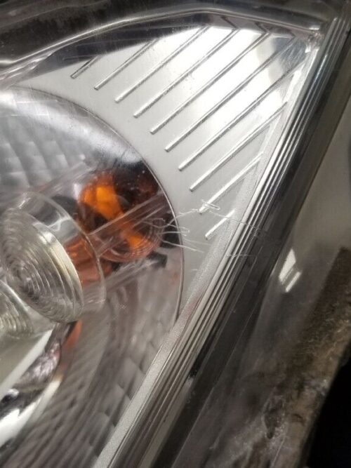 Close-up of Mercedes E-Class passenger side headlamp A2078204961