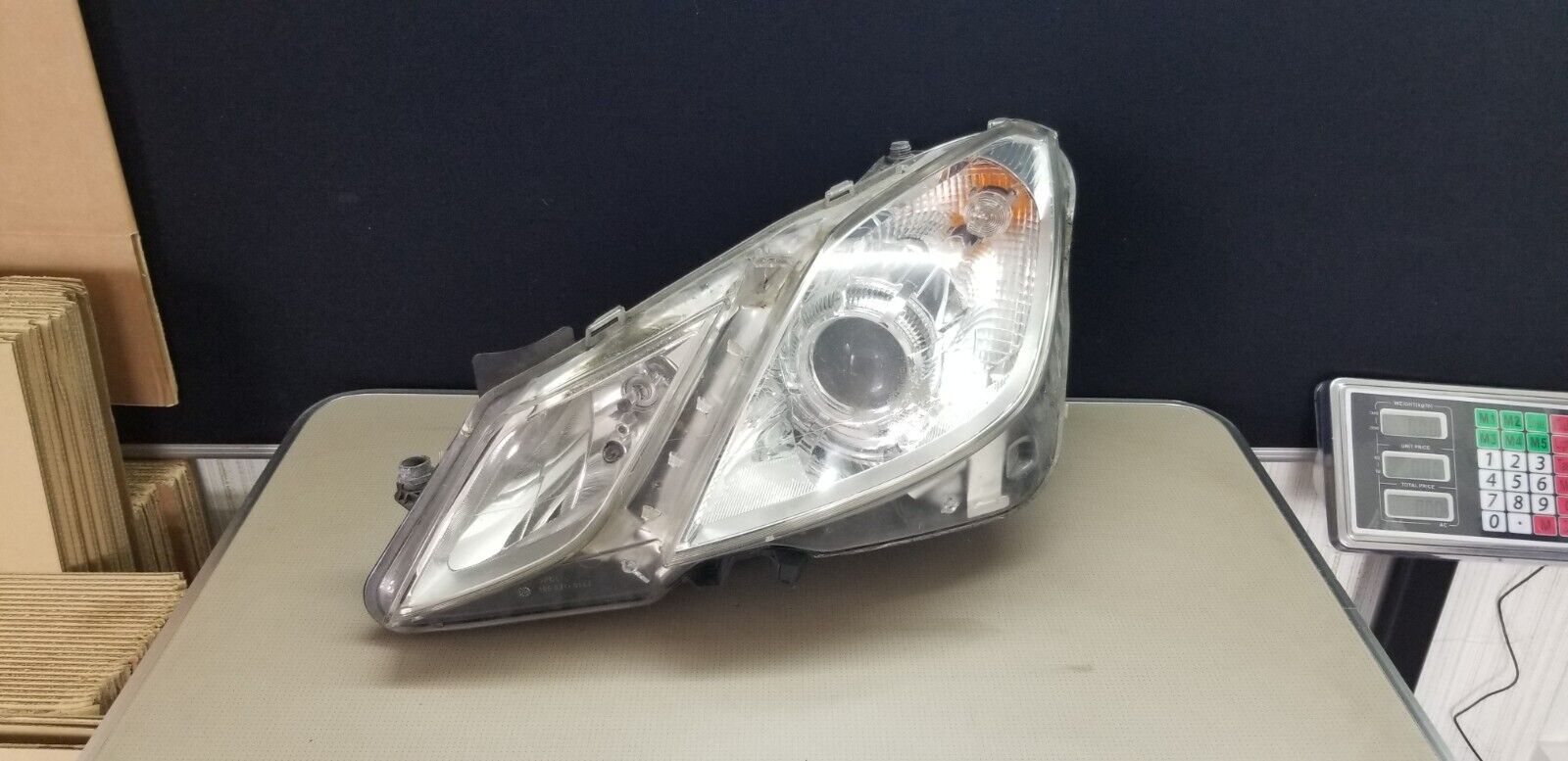 Mercedes E-Class W212 left side headlight A2078204961 front view