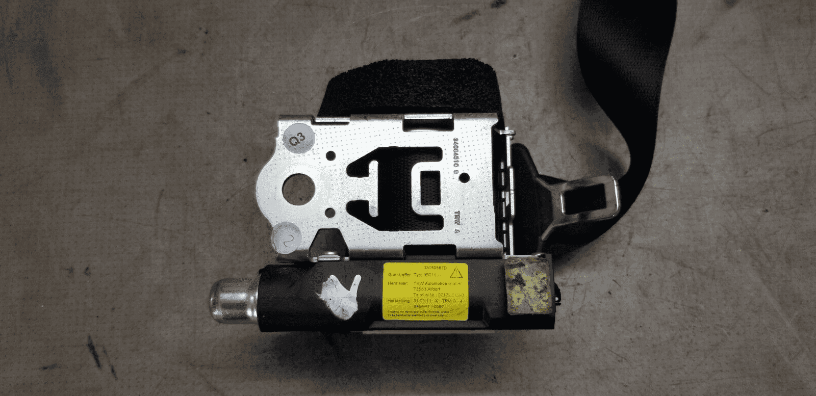 MERCEDES-BENZ C CLASS W204 2011 REAR SEAT BELT RIGHT DRIVER SIDE A2048608285 - Image 4