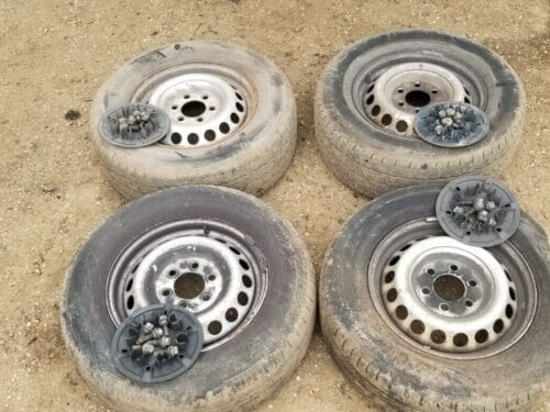 MERCEDES-BENZ Sprinter 313 Cdi Steel Wheels & Tyres Set A0014014802