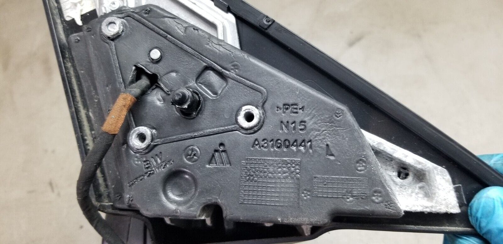 Mercedes Benz C Class Door Mirror Left Side Black A2048106593 W204 2011 - 2015 |O - Image 5