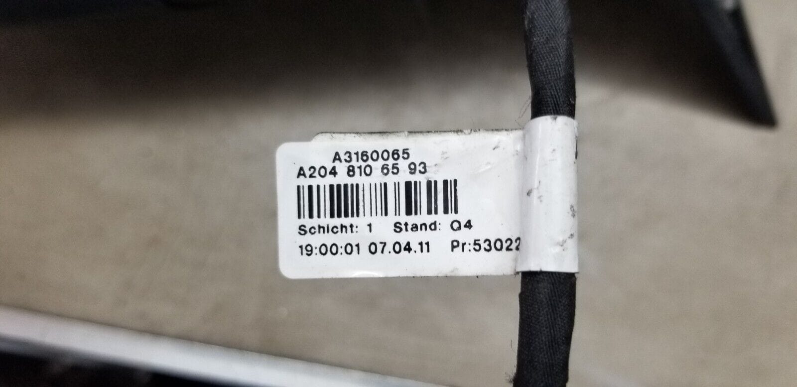 Mercedes Benz C Class Door Mirror Left Side Black A2048106593 W204 2011 - 2015 |O - Image 6