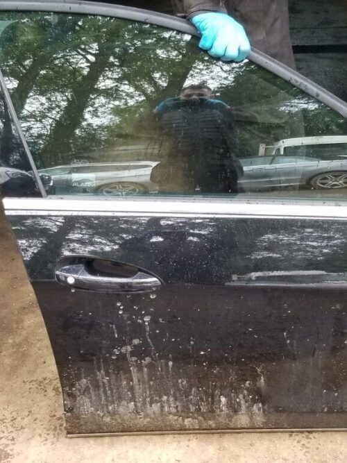 MERCEDES E CLASS FRONT DOOR RIGHT DRIVERS SIDE IN BLACK SALOON W212 2015