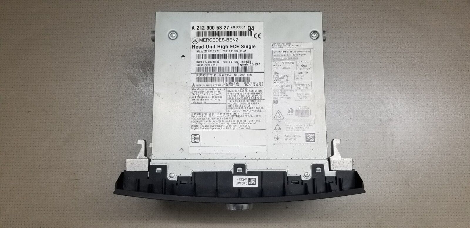 Mercedes Benz E-Class W212 Facelift CD/Radio Head Uunit A2129005327 - Image 3