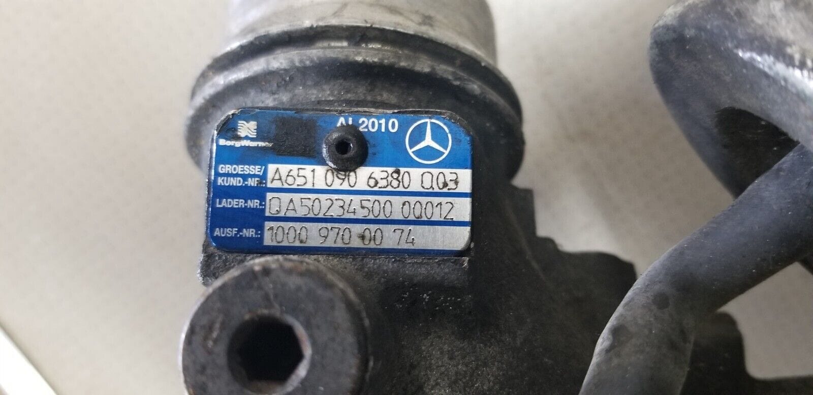 Mercedes Benz Sprinter Turbocharger A6510906380 W906 2.2 DSL 2016 - Image 4