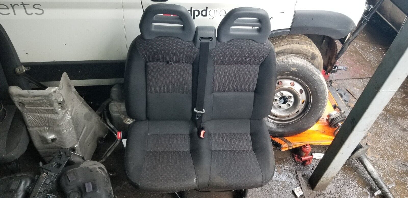 Peugeot Boxer III 2018 facelift left double front passenger seat front view